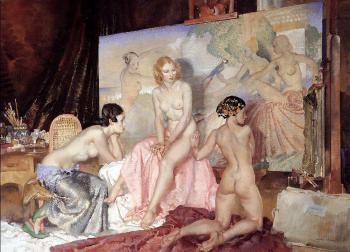 Sir William Russell Flint : Models For Olympians